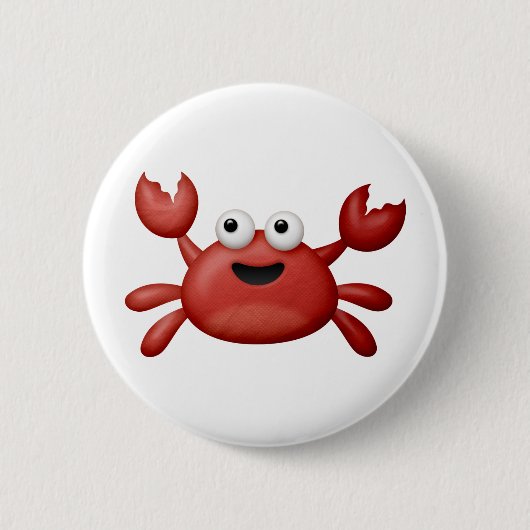 Crabby 缶バッジ (正面)