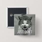 Crabby Catボタン 缶バッジ (正面&裏面)