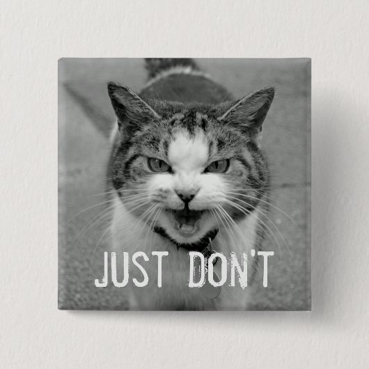 Crabby Catボタン 缶バッジ (正面)