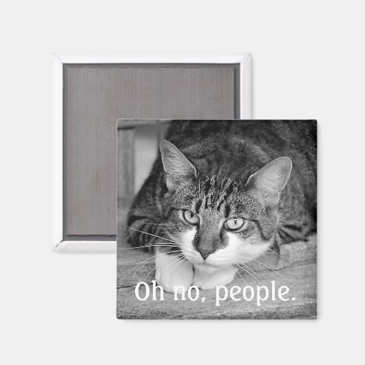 Crabby Cat「ああ、人々」 マグネット (正面/裏面)