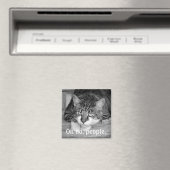 Crabby Cat「ああ、人々」 マグネット (インサイチュ (食洗機))