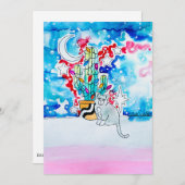 Crabby Cat Holiday Card 招待状 (正面/裏面)