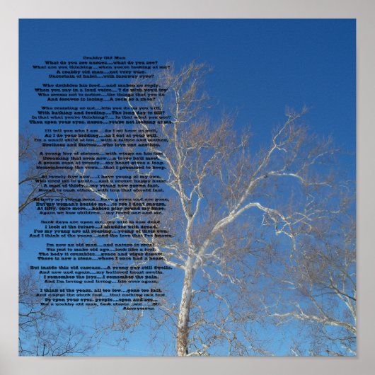 Crabby Old Man何が見える… カスタマイズ -  ポスター (正面)