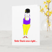 Crabby Senior Woman Birthday Card カード (黄色い花)