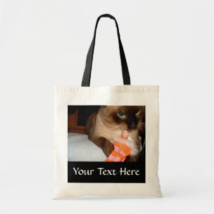 Crabby Siamese Cat Tote Bag トートバッグ