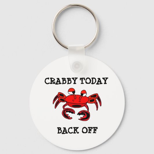 Crabby Todayバックオフキーチェーン キーホルダー (正面)