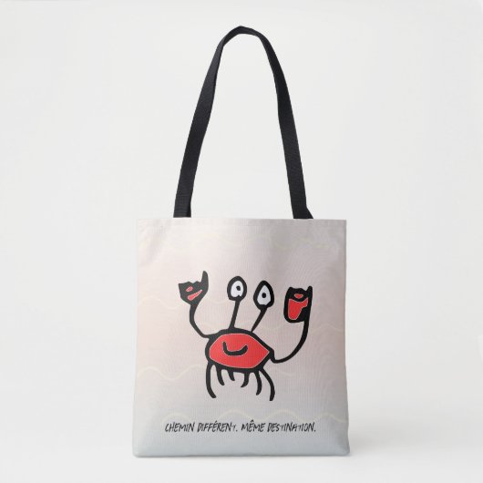 Crabe Confiant – Sac Fourre-tout du Quotidien トートバッグ (正面)