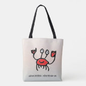 Crabe Confiant – Sac Fourre-tout du Quotidien トートバッグ (裏面)