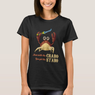 Crabo Staboナイフのワイシャツを持つカニ Tシャツ