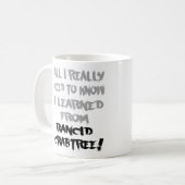 Crabtreeの臭いマグから学びました コーヒーマグカップ (正面左)