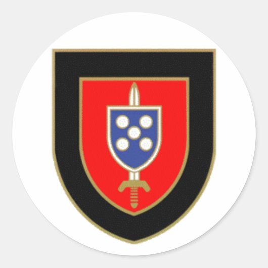 Crachá Comandos Portugal ラウンドシール (正面)