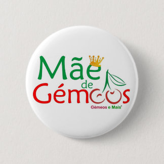 Crachá Mãe de Gémeos 缶バッジ