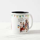Crăciun Caprița-Ta Gift Romanian Holiday ツートーンマグカップ (正面右)