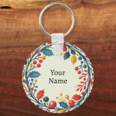 Craciun fertid – ルーマニア語 – 三色国旗 – 白 キーホルダー (裏面)