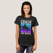 Crack That Whip Horse Riding Equestrian Horse Love Tシャツ (正面フル)