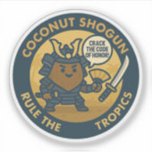 Crack The Code Of Honor Samurai Coconut シール (正面)