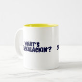 Crackalackinのマグはである何 ツートーンマグカップ (正面左)