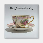 cracked broken teacup inspirational Magnet マグネット (正面)