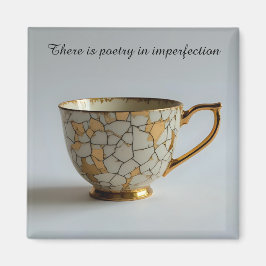 cracked broken teacup inspirational Magnet マグネット