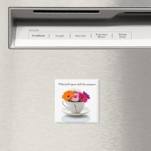 cracked broken teacup inspirational Magnet マグネット (インサイチュ (食洗機))