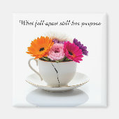 cracked broken teacup inspirational Magnet マグネット (正面)