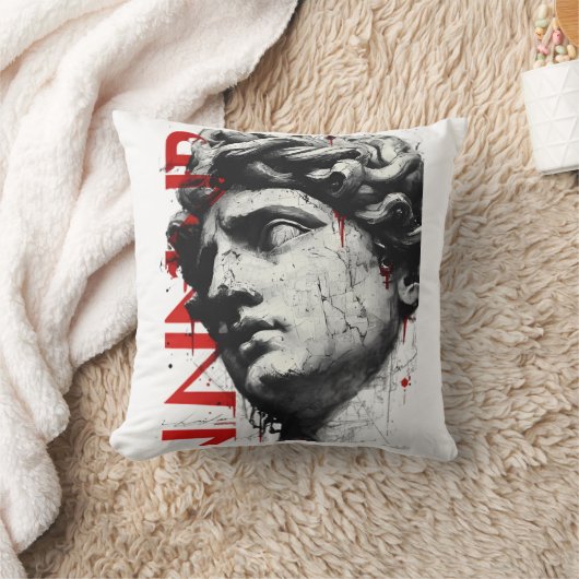 Cracked Classical Bust クッション (ブランケット)