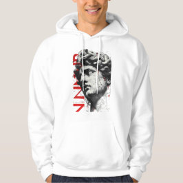 Cracked Classical Bust Trash Polka Art Hoodie パーカ