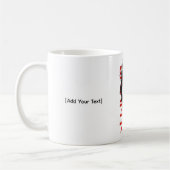 Cracked Classical Bust Trash Polka Art Mug コーヒーマグカップ (左)