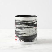 Cracked Classical Bust Trash Polka Art Mug マグカップ (中央)