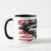 Cracked Classical Bust Trash Polka Art Mug マグカップ (左)