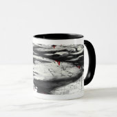 Cracked Classical Bust Trash Polka Art Mug マグカップ (正面右)