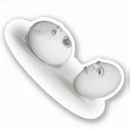 Cracked Egg and a Wink シール (正面)