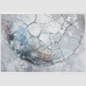 Cracked Glass Ice Texture Decoupage Design 薄葉紙 (正面)