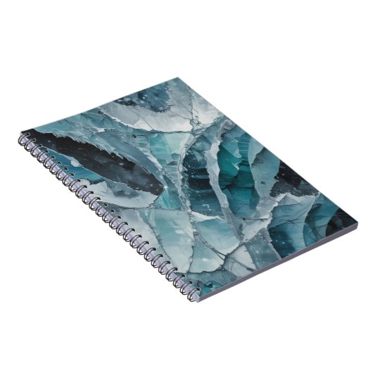 Cracked Ice Pattern | Notebook Journal ノートブック (右側)