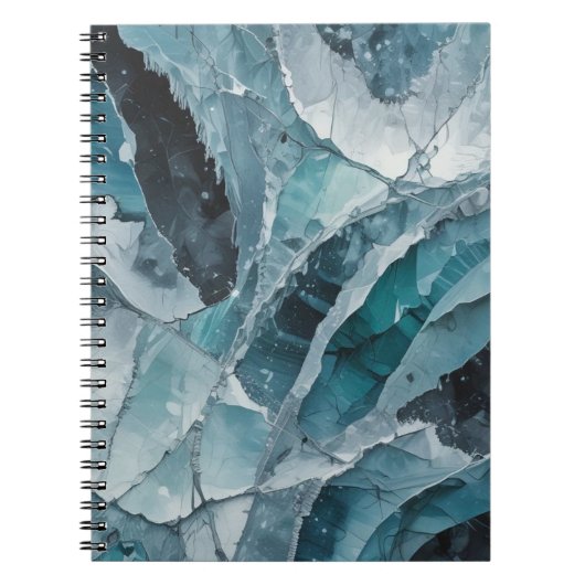 Cracked Ice Pattern | Notebook Journal ノートブック (正面)