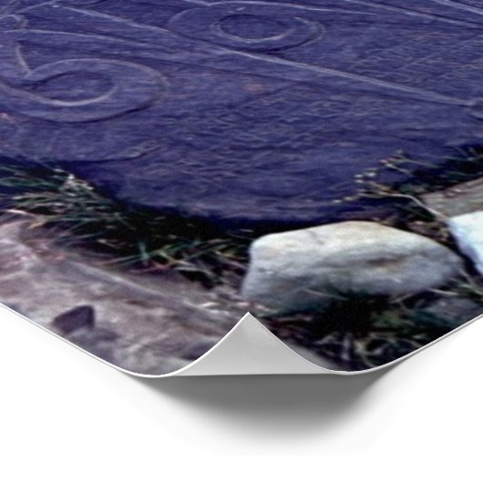 Cracked Mani stone ポスター (角)