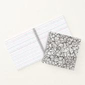 Cracked Marble Digital Pattern ノートブック (内部)