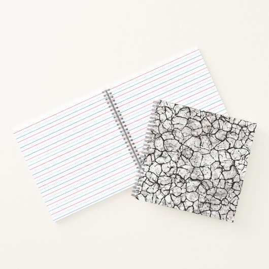 Cracked Marble Digital Pattern ノートブック (内部)
