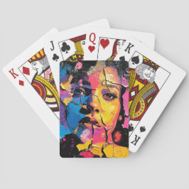 Cracked Paint Mural Beauty Skin Deep トランプ