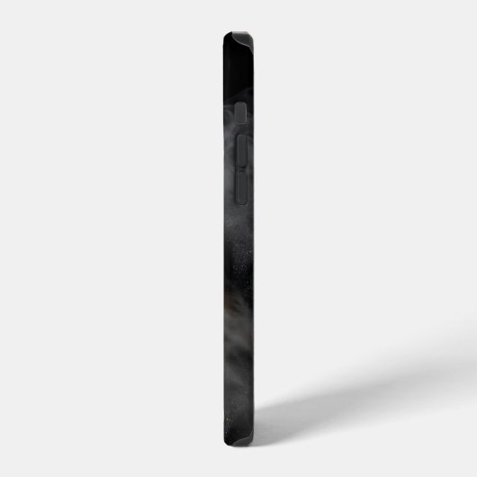 Cracked Porcelain Mask Dark Luxury iPhone 12 Case iPhoneケース (左側面)