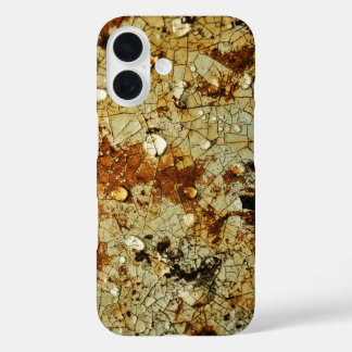 Cracked Rusty Metal Surface iPhone 16ケース