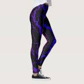 Cracked Space Lava - Purple/Blue レギンス (右)
