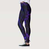 Cracked Space Lava - Purple/Blue レギンス (左)