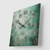 cracked wall look スクエア壁時計 (傾斜)