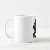 CRACKHEADの入れ墨のスカルのコーヒー麻薬常習者MUDジャワのマグ コーヒーマグカップ (左)
