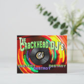 Crackhead DJのDestroy Destroy Destroy ポストカード (スタンド正面)