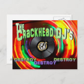 Crackhead DJのDestroy Destroy Destroy ポストカード (正面/裏面)