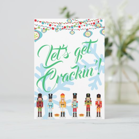 Crackinのクリスマスのパーティの招待状を得よう サンキューカード (スタンド正面)