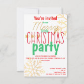 Crackinのクリスマスのパーティの招待状を得よう サンキューカード (裏面)