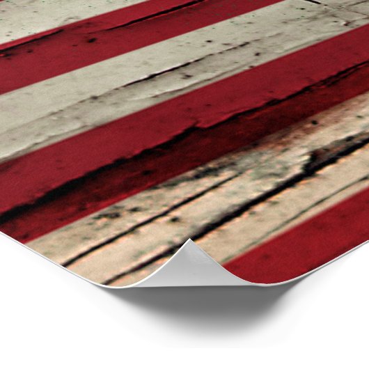 Crackle Paint | Irish American Flag ポスター (角)